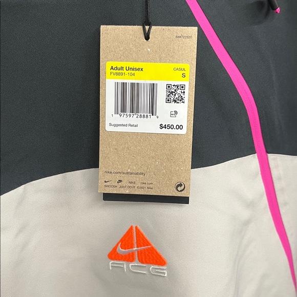 Nike Unisex ACG Chena Vortex Storm-FIT ADV GORE-TEX Jacket Size Small - Picture 11 of 11